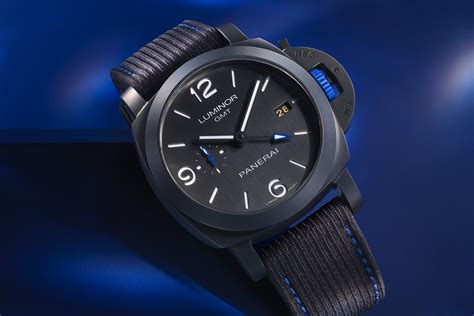 panerai luminor gmt bucherer blue|panerai luminor gmt review.